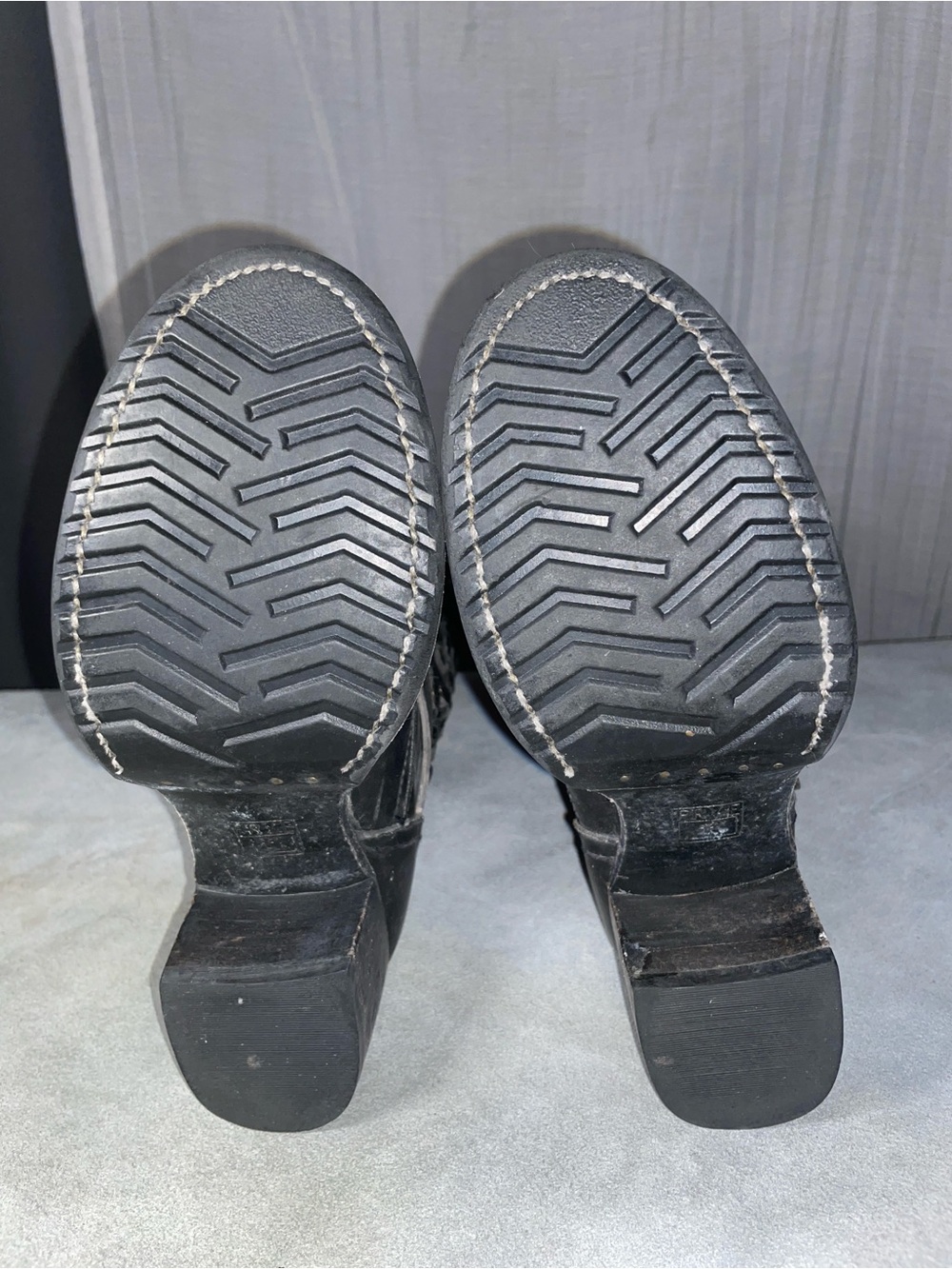 FRYE Vera Disc Tall Black Leather Boots - Picture 3 of 7